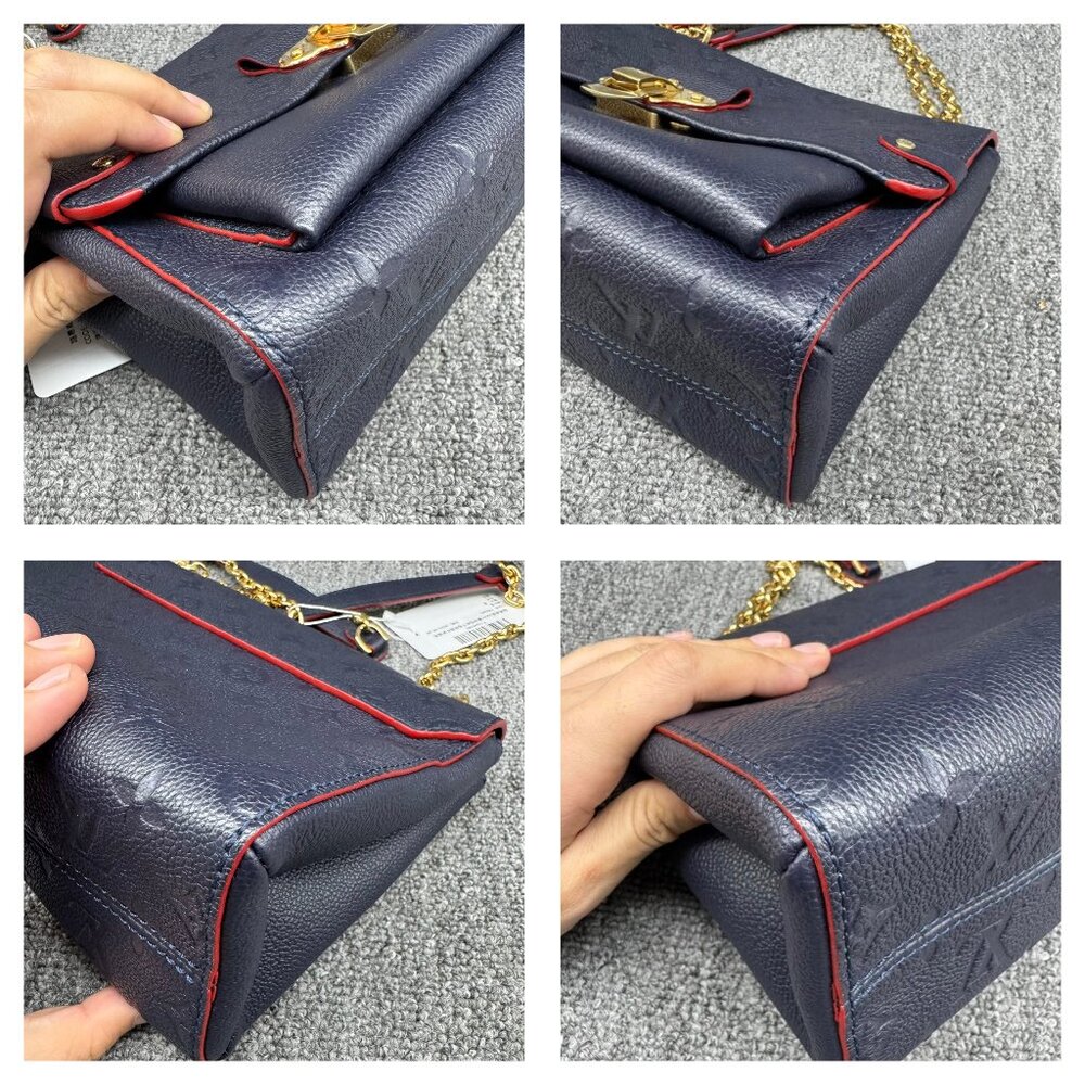 Louis Vuitton Vavin Navy Monogram Leather Shoulder Bag 1350-062825 - Picture 6 of 15